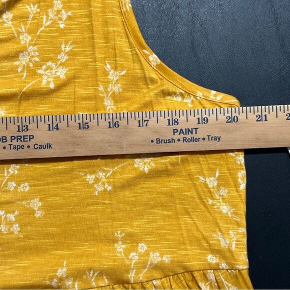 Torrid NWT Yellow Floral Tiered Babydoll Blouse 0669 - Picture 13 of 13